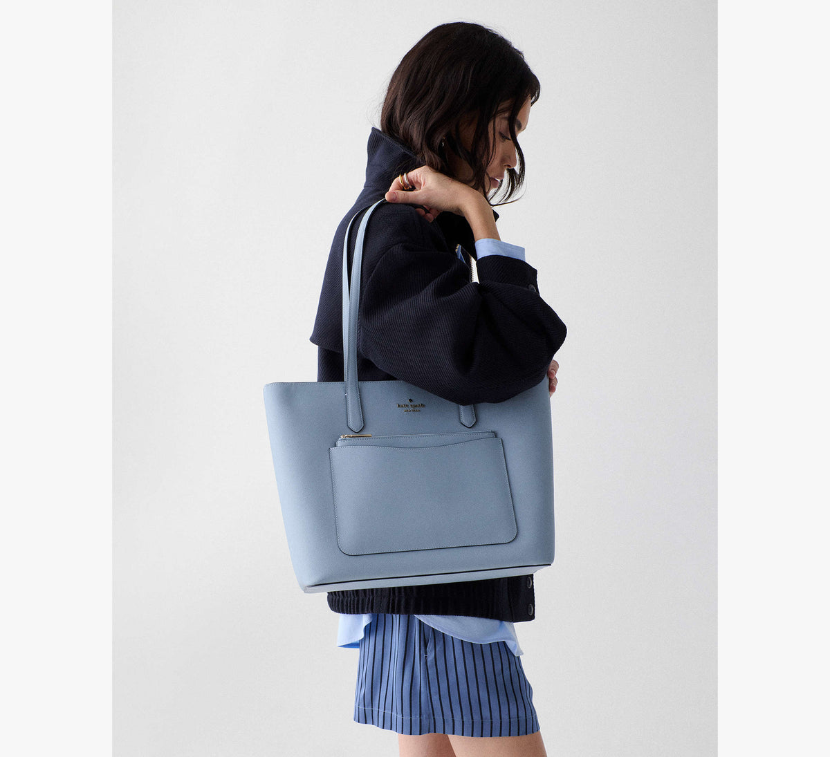 Kate Spade Staci Large Tote Set -Muted Blue