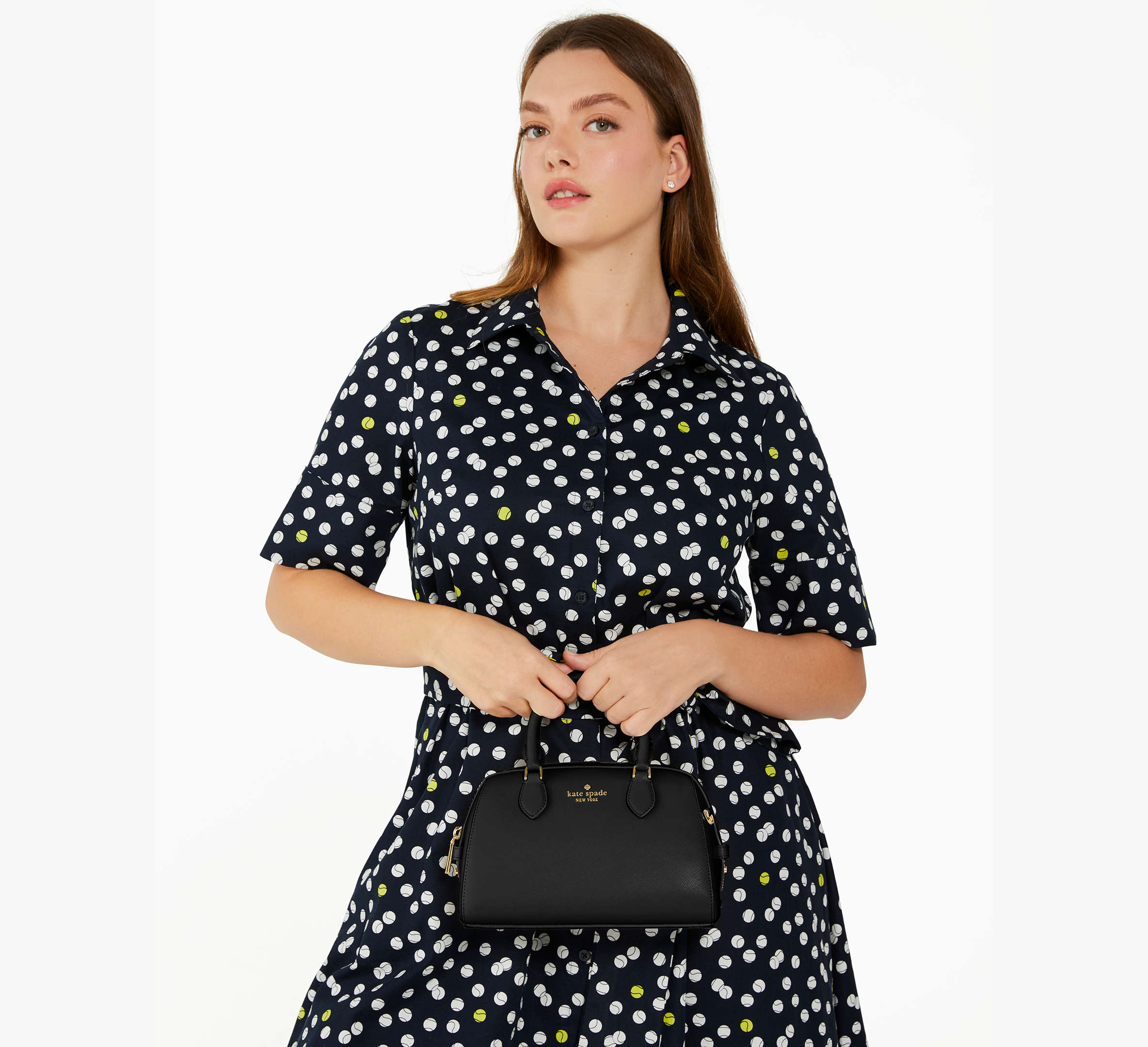 Kate Spade Madison Small Dolly Duffle Crossbody Bag - Black