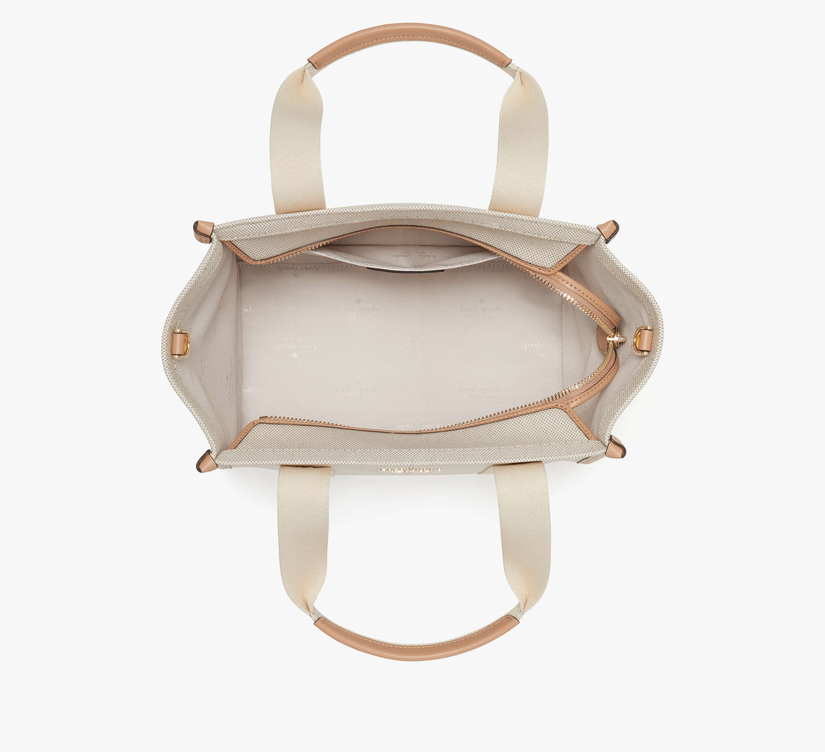 Kate Spade Kip Canvas Small Tote -Light Fawn Multi