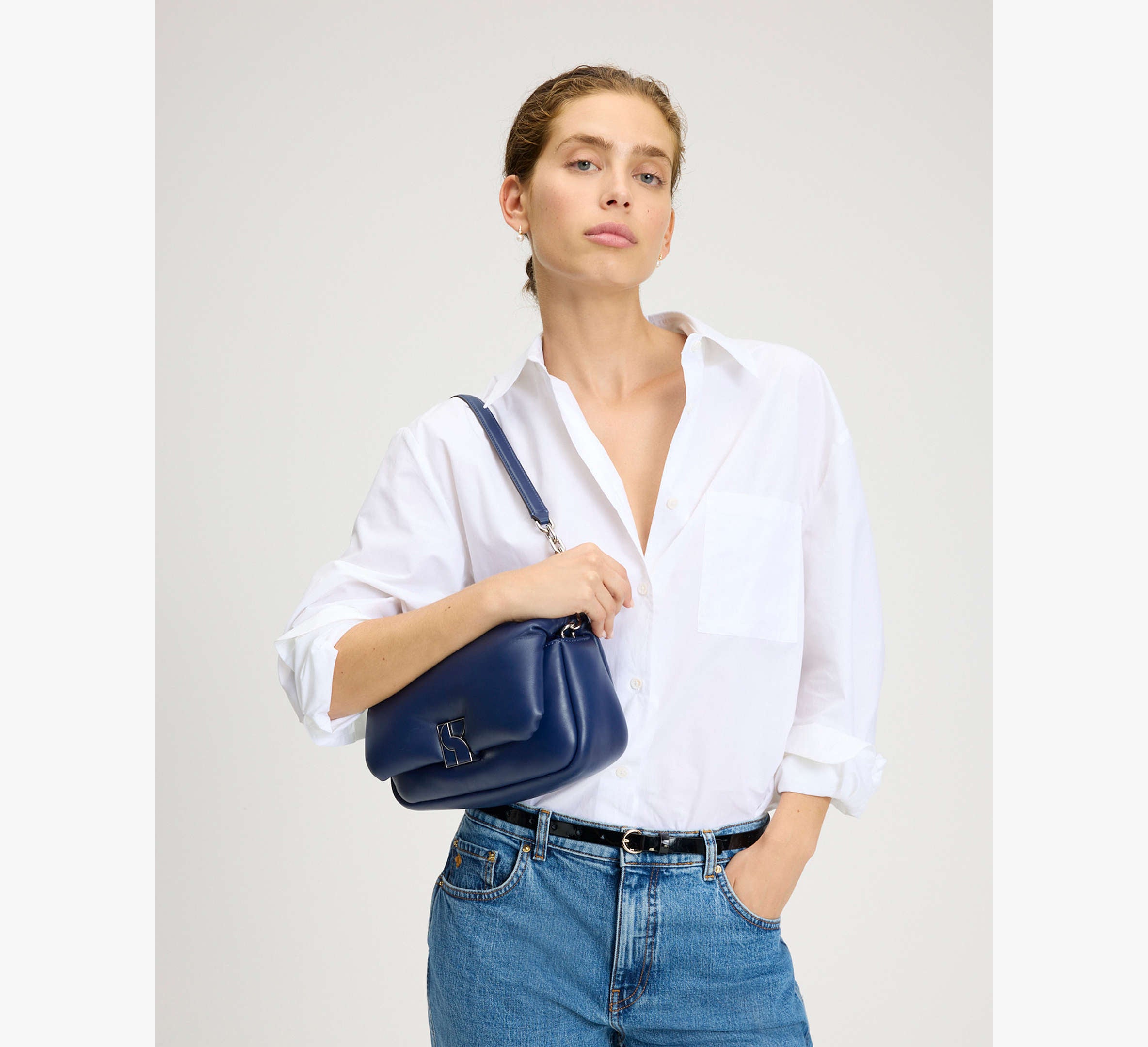 Kate Spade Dakota Puffy Leather Crossbody - Deep Lake