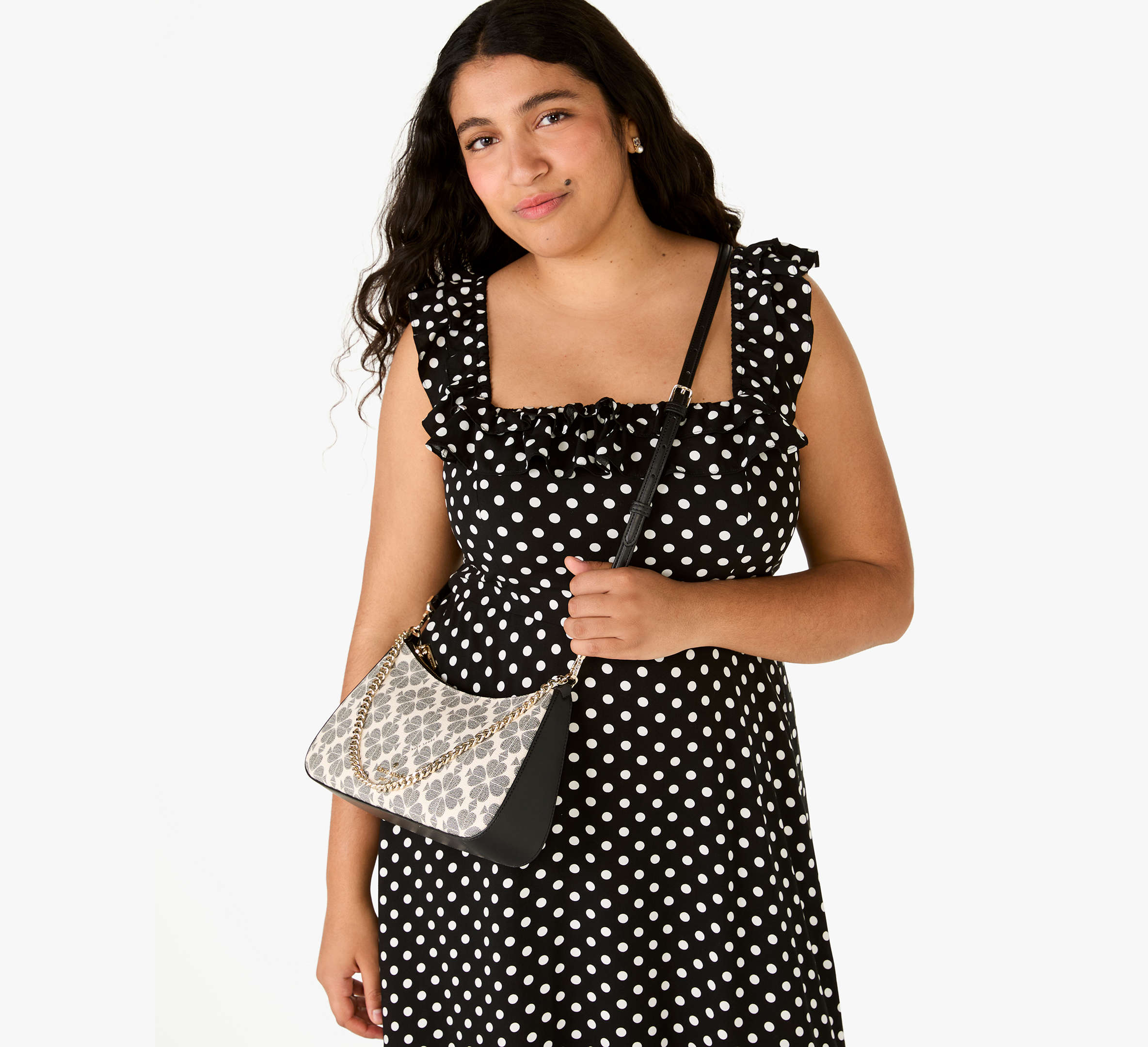 Kate Spade Signature Spade Flower Medium Convertible Crossbody - Black Multi