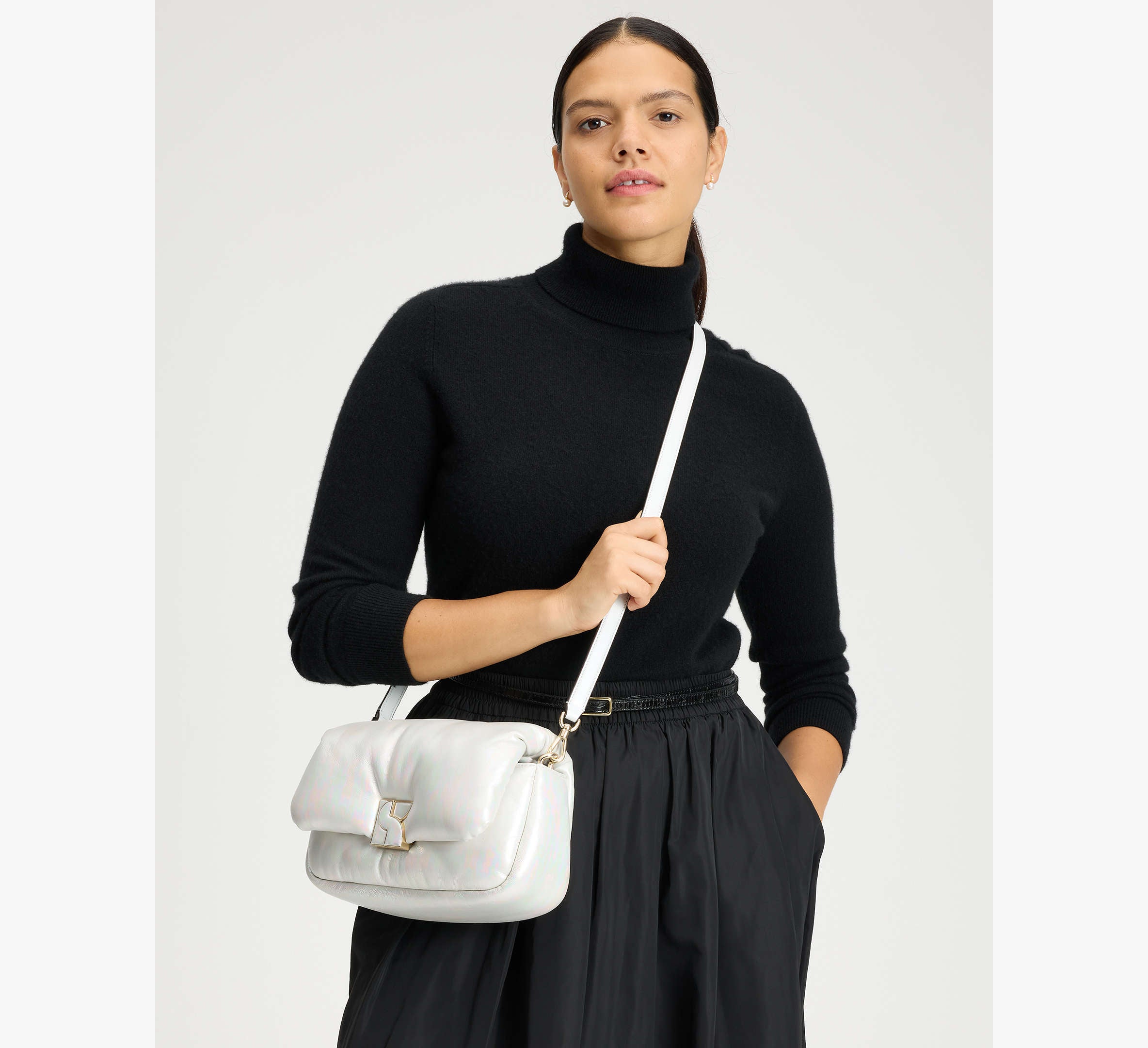 Kate Spade Dakota Puffy Crossbody - Cream Multi