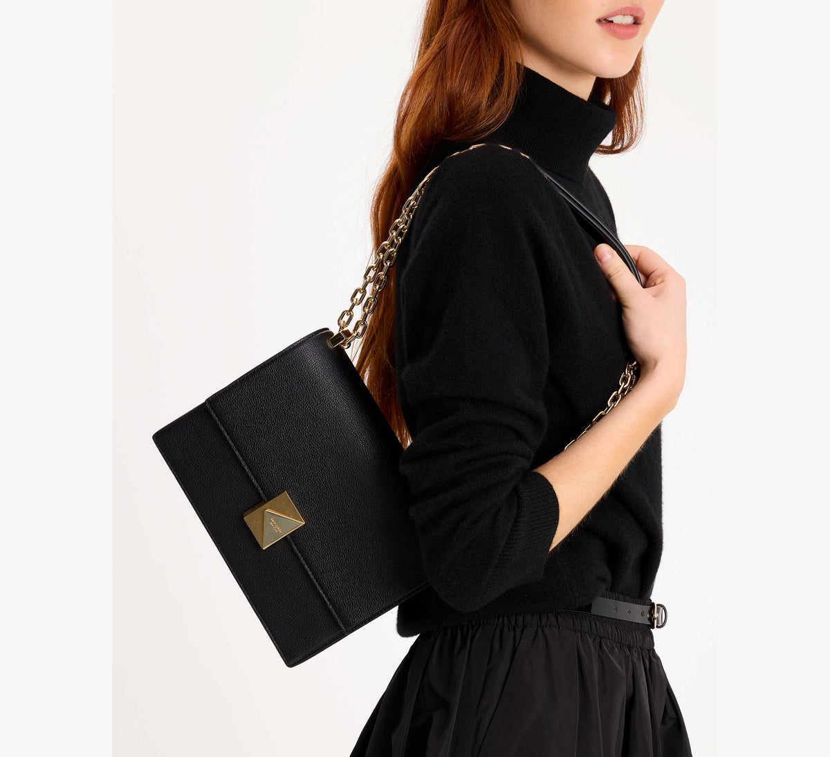 Kate Spade Deco Chain Shoulder Bag - Black