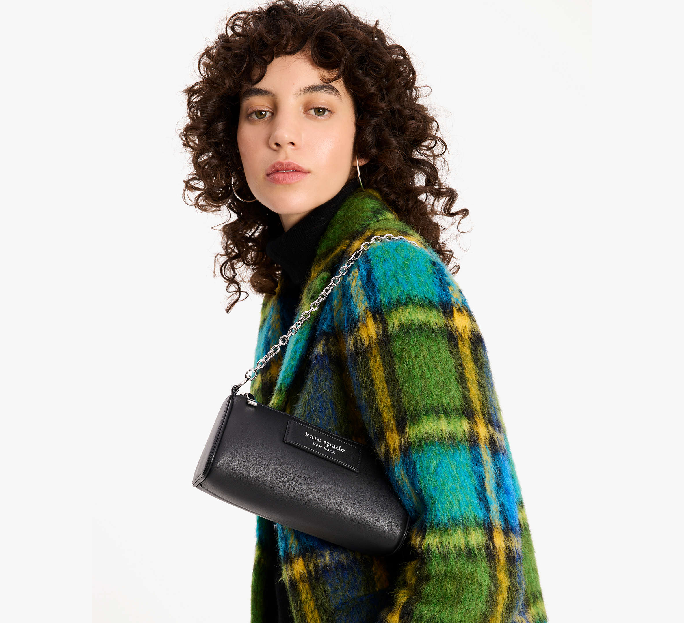 Kate Spade Label Pochette - Black