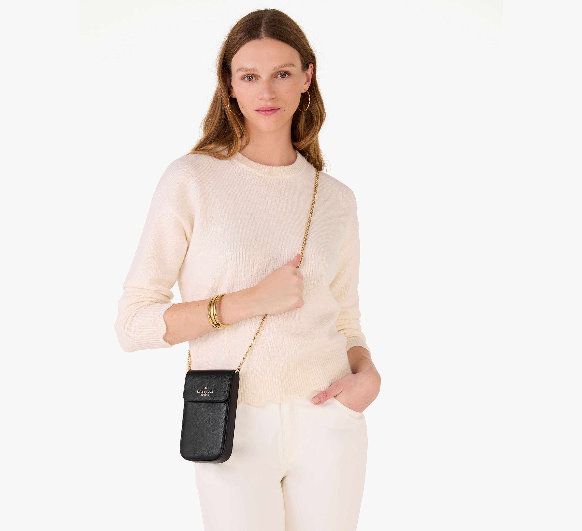 Kate Spade Madison Phone Crossbody - Black