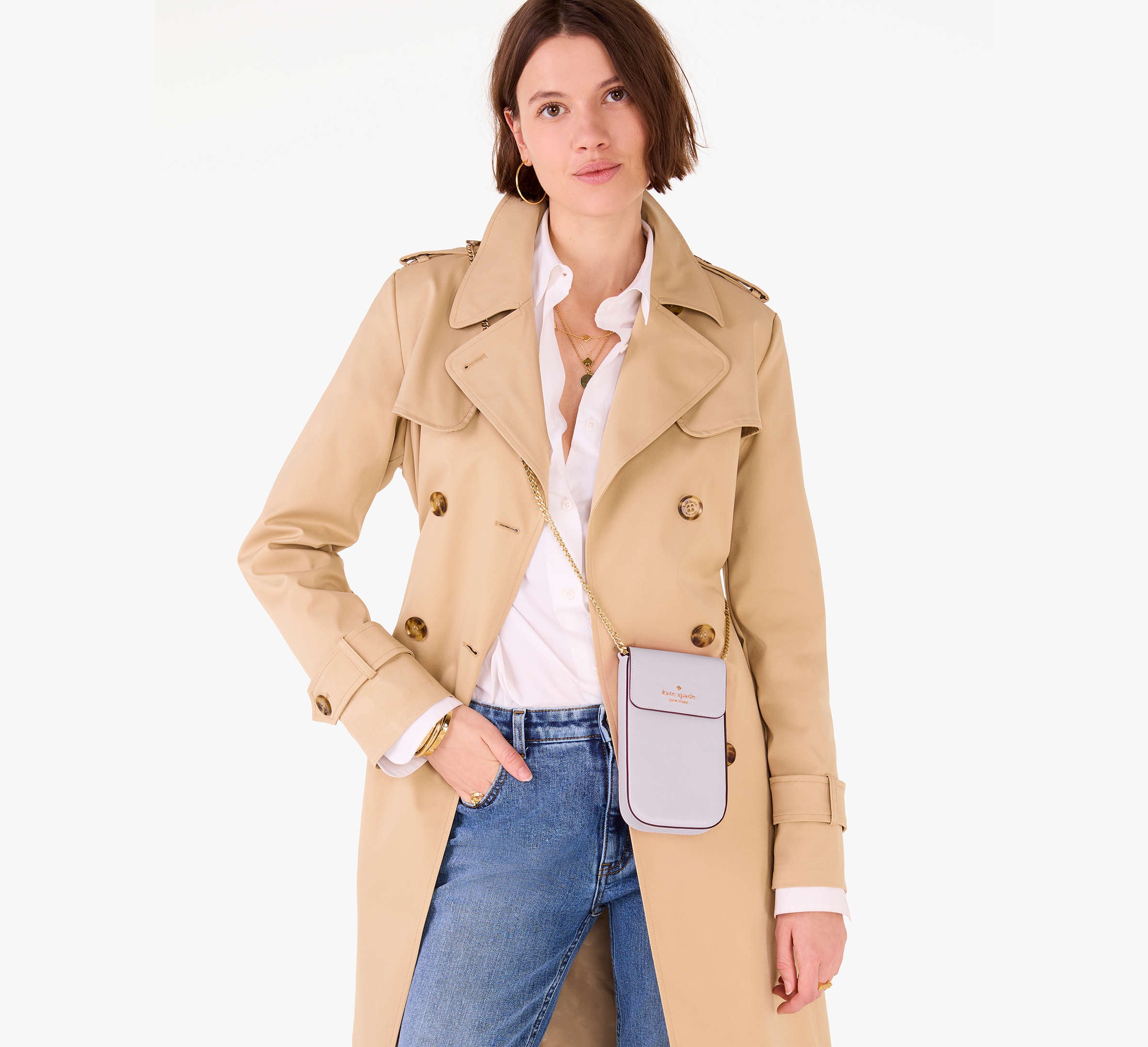 Kate Spade Madison Phone Crossbody - Pale Amethyst