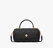 Kate Spade Heart Barrel Quilted Crossbody - Black