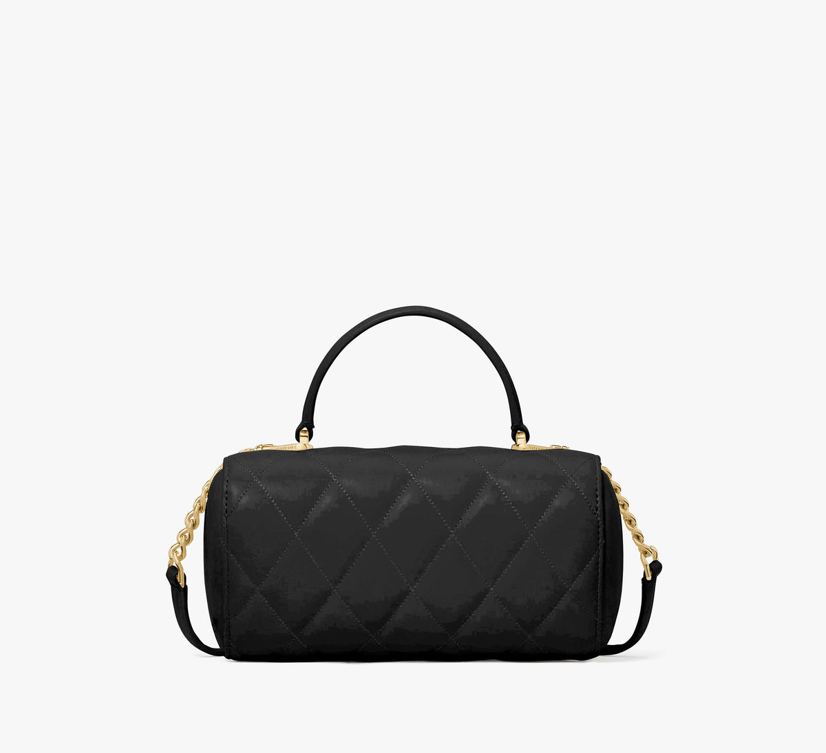 Kate Spade Heart Barrel Quilted Crossbody - Black