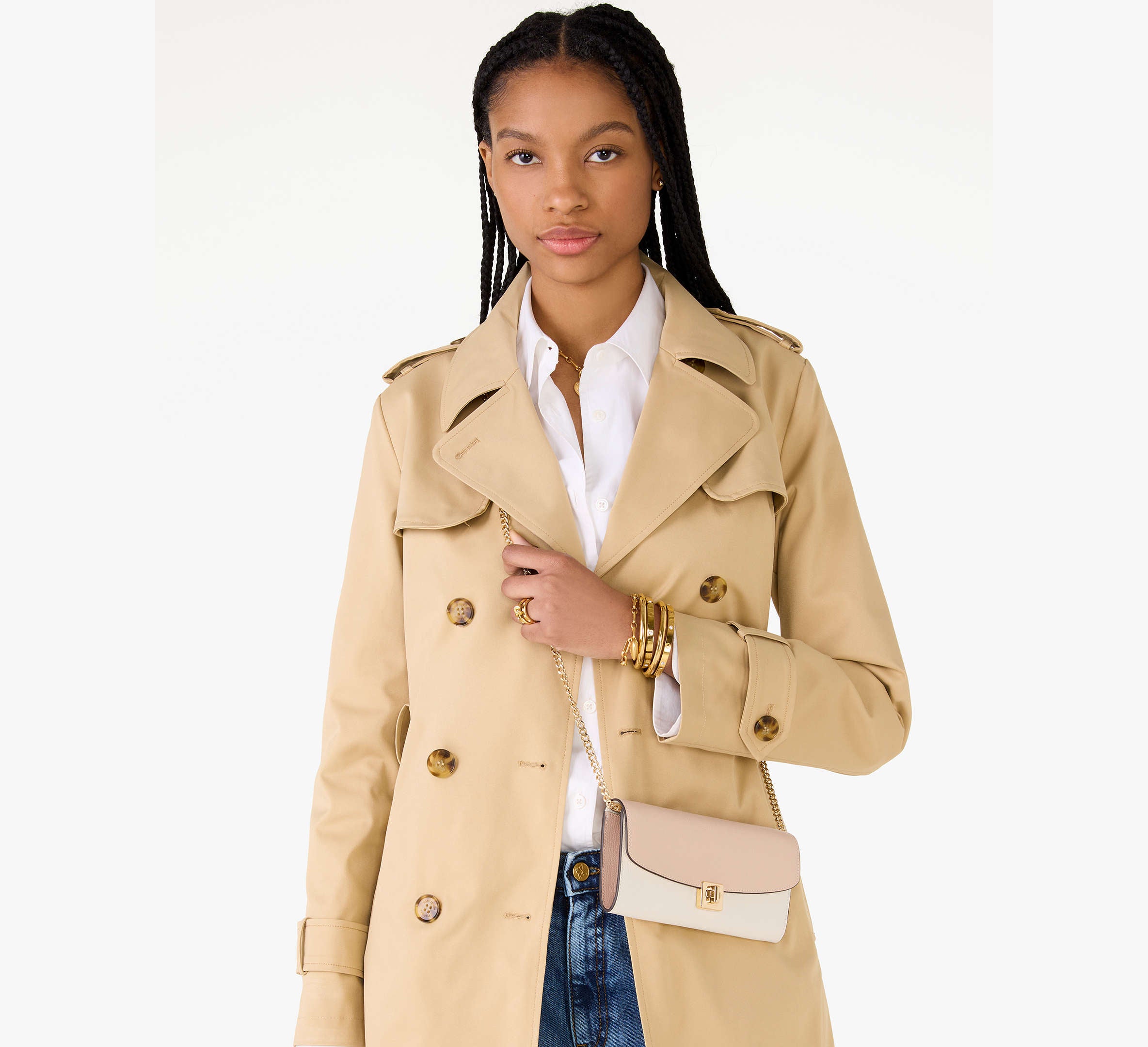 Kate Spade Phoebe Turnlock Wallet-on-chain - Toasted Hazelnut Multi