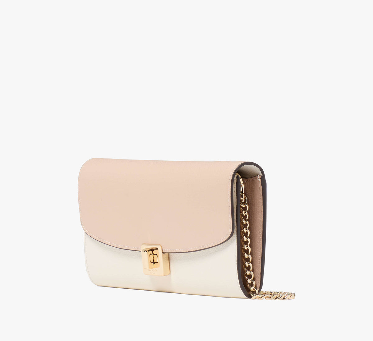 Kate Spade Phoebe Turnlock Wallet-On-Chain - Toasted Hazelnut Multi