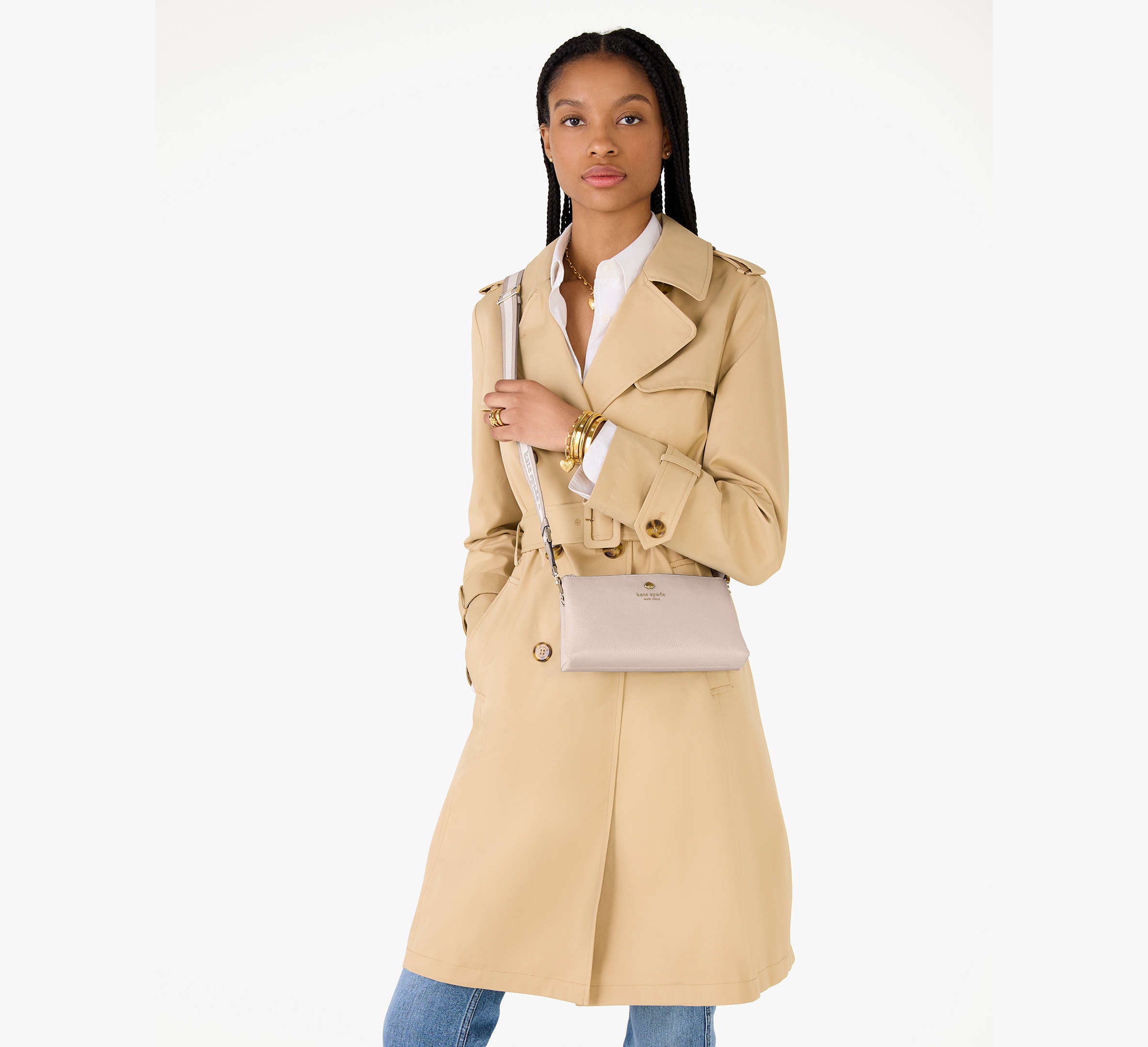 Kate Spade Emma Mini Crossbody - Cozy Grey