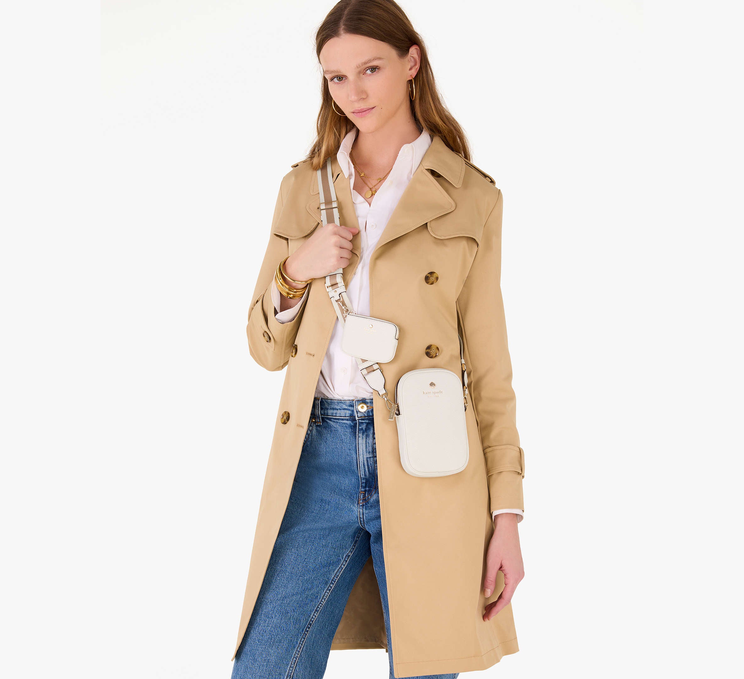 Kate Spade Emma Phone Crossbody Parchment