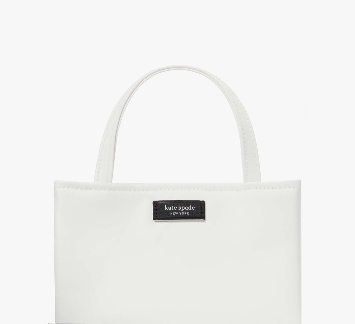 Kate Spade Sam Icon Ksnyl Mini Tote Bag - White Dove