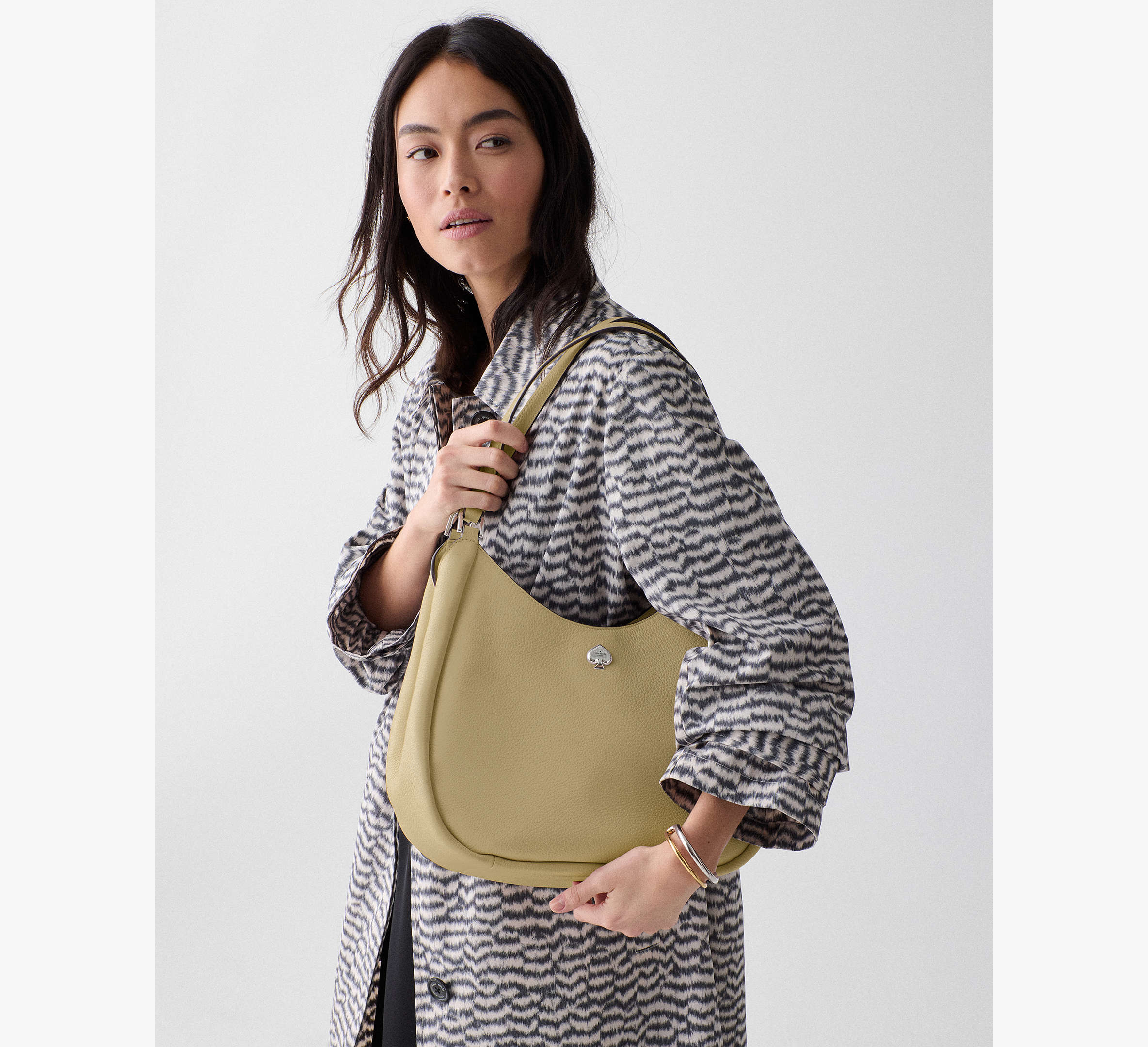 Kate Spade Kayla Large Triple Compartment Shoulder Bag-Elm