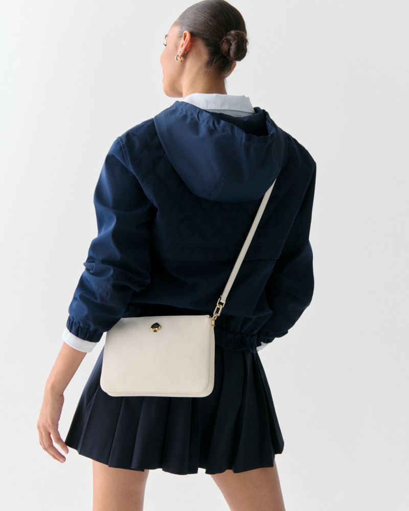 Kate Spade Kayla Triple Crossbody Bag- Meringue