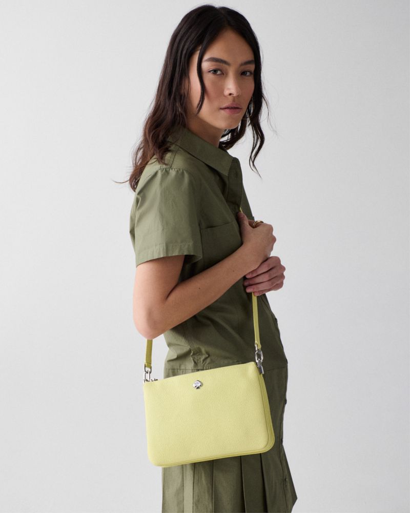 Kate Spade Kayla Triple Crossbody Bag-   Tennis Ball