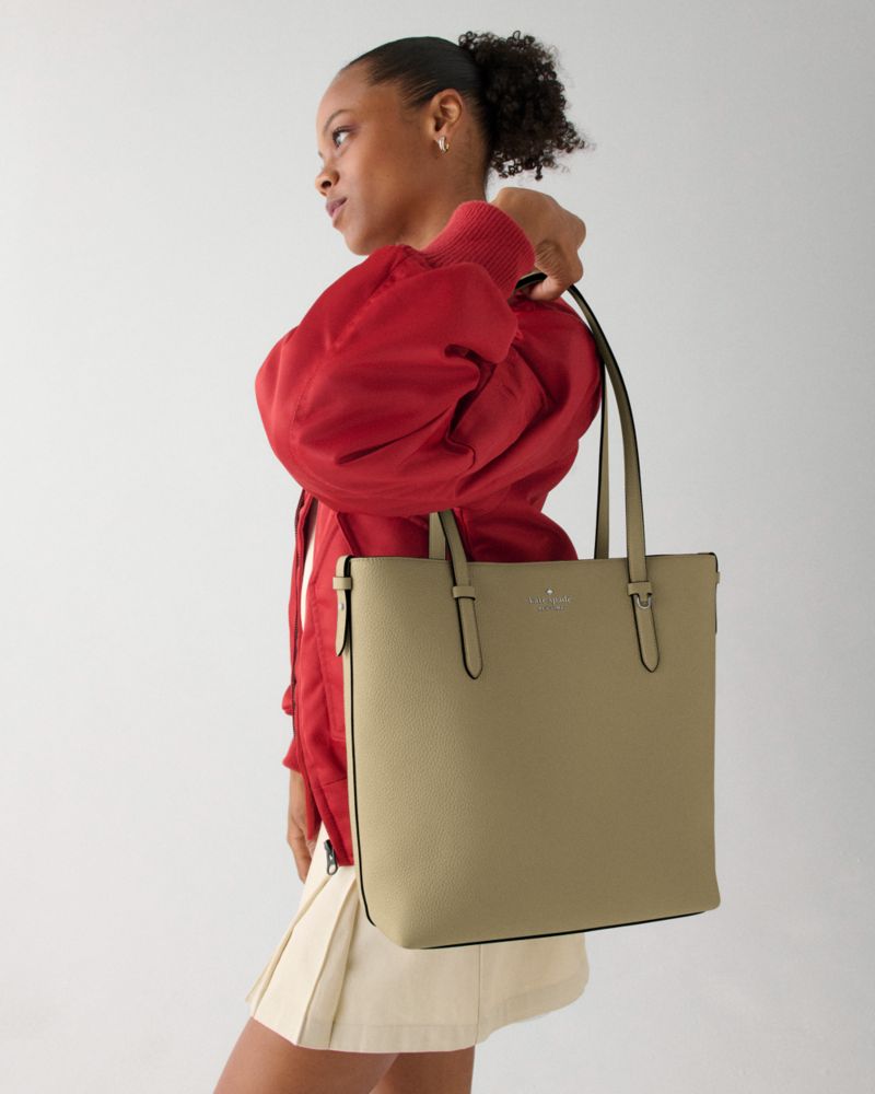 Kate Spade Juliette Leather Medium Tote- Elm