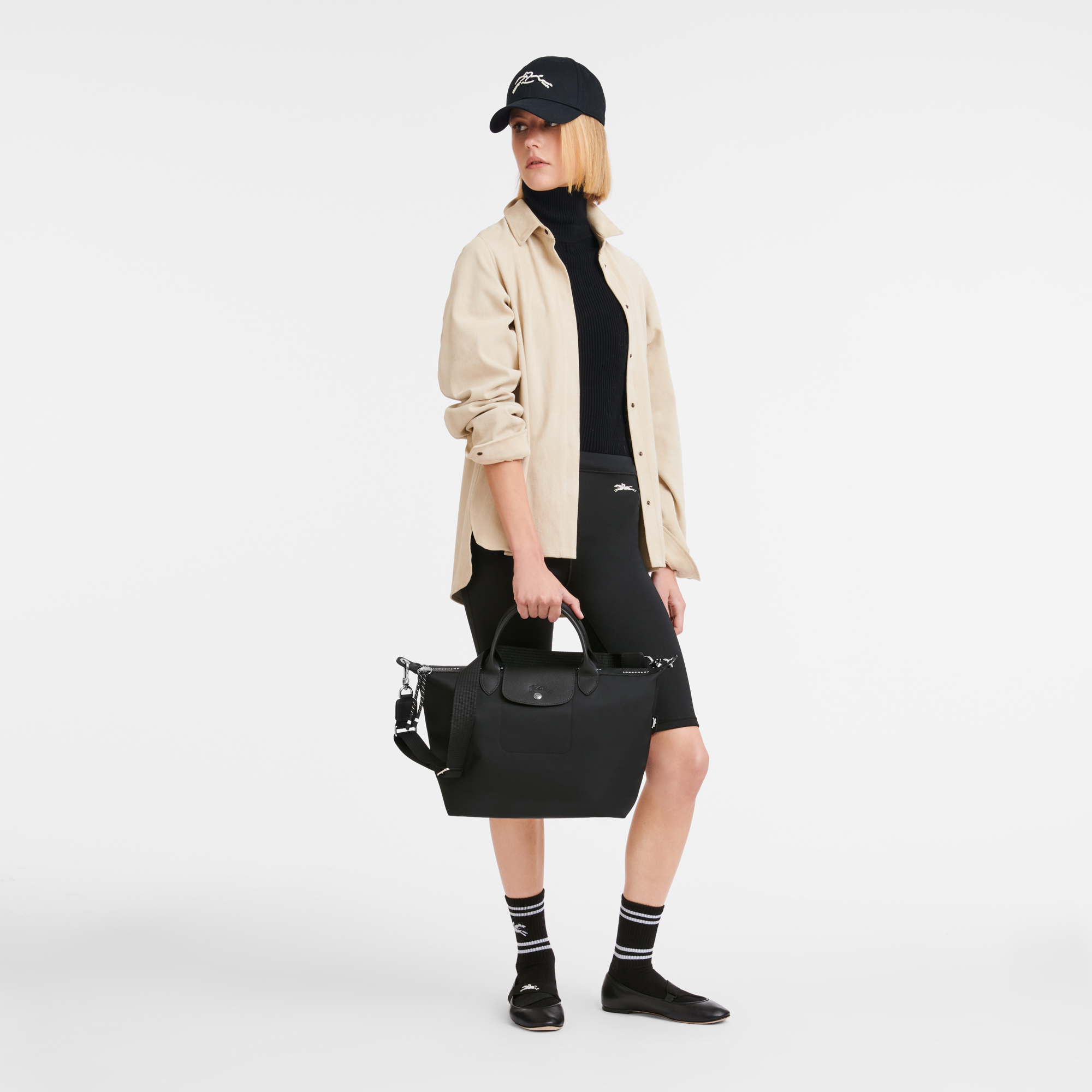 Longchamp Le Pliage Energy L Handbag-Black