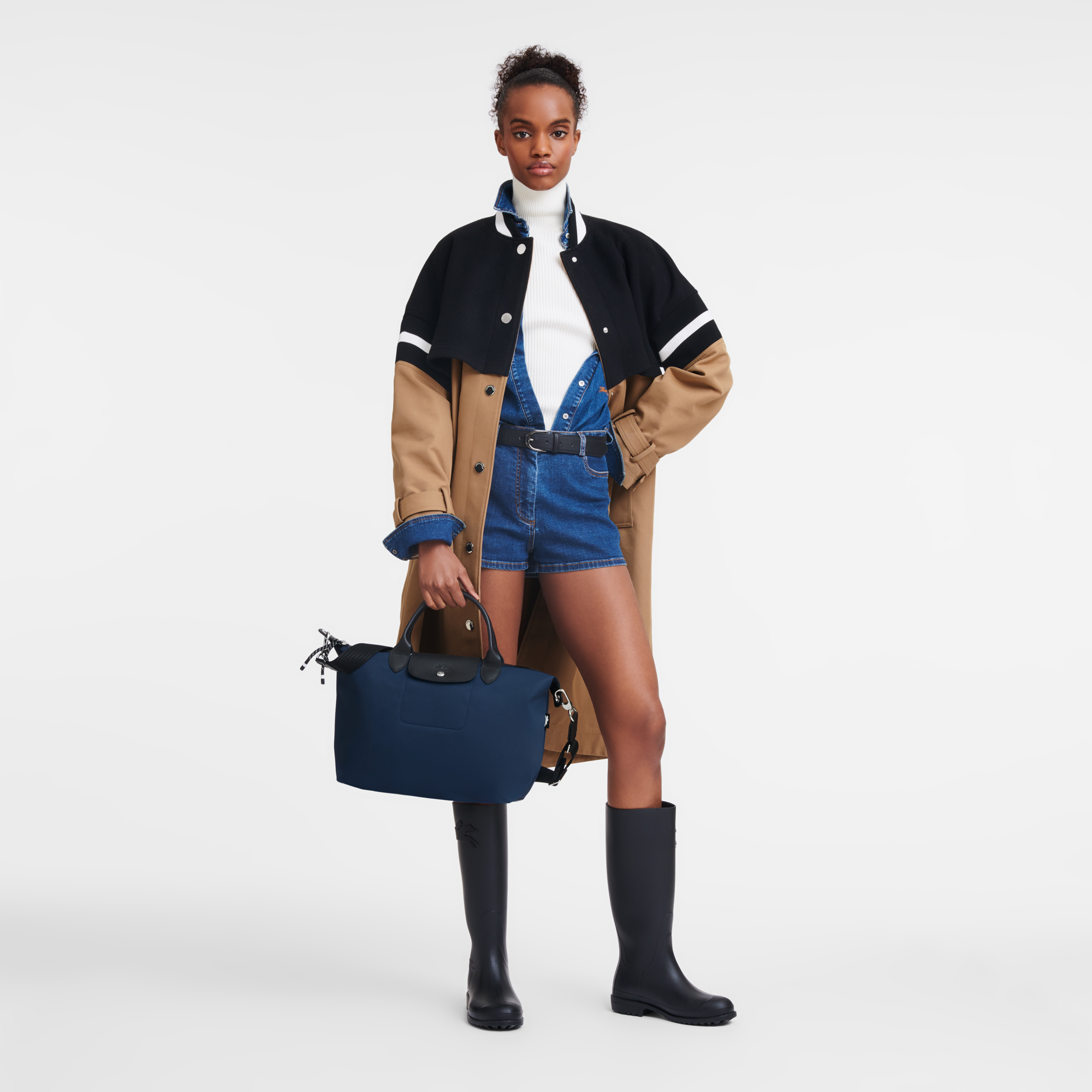 Longchamp Le Pliage Energy L Handbag-Navy