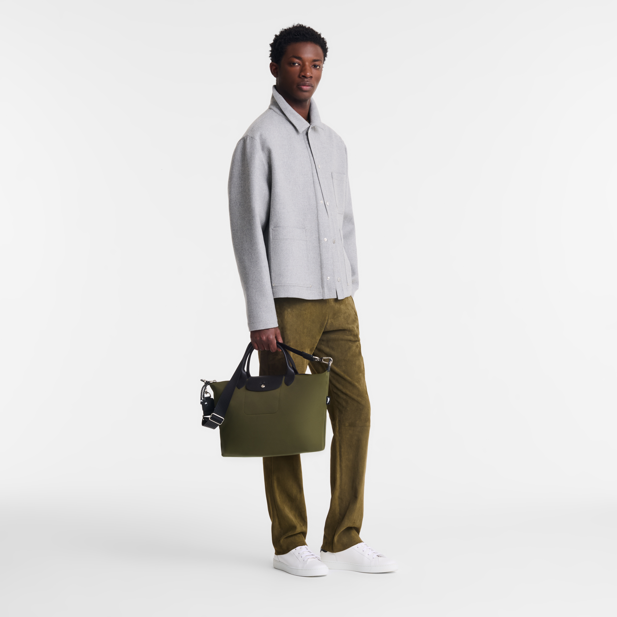 Longchamp Le Pliage Energy L Handbag-Khaki