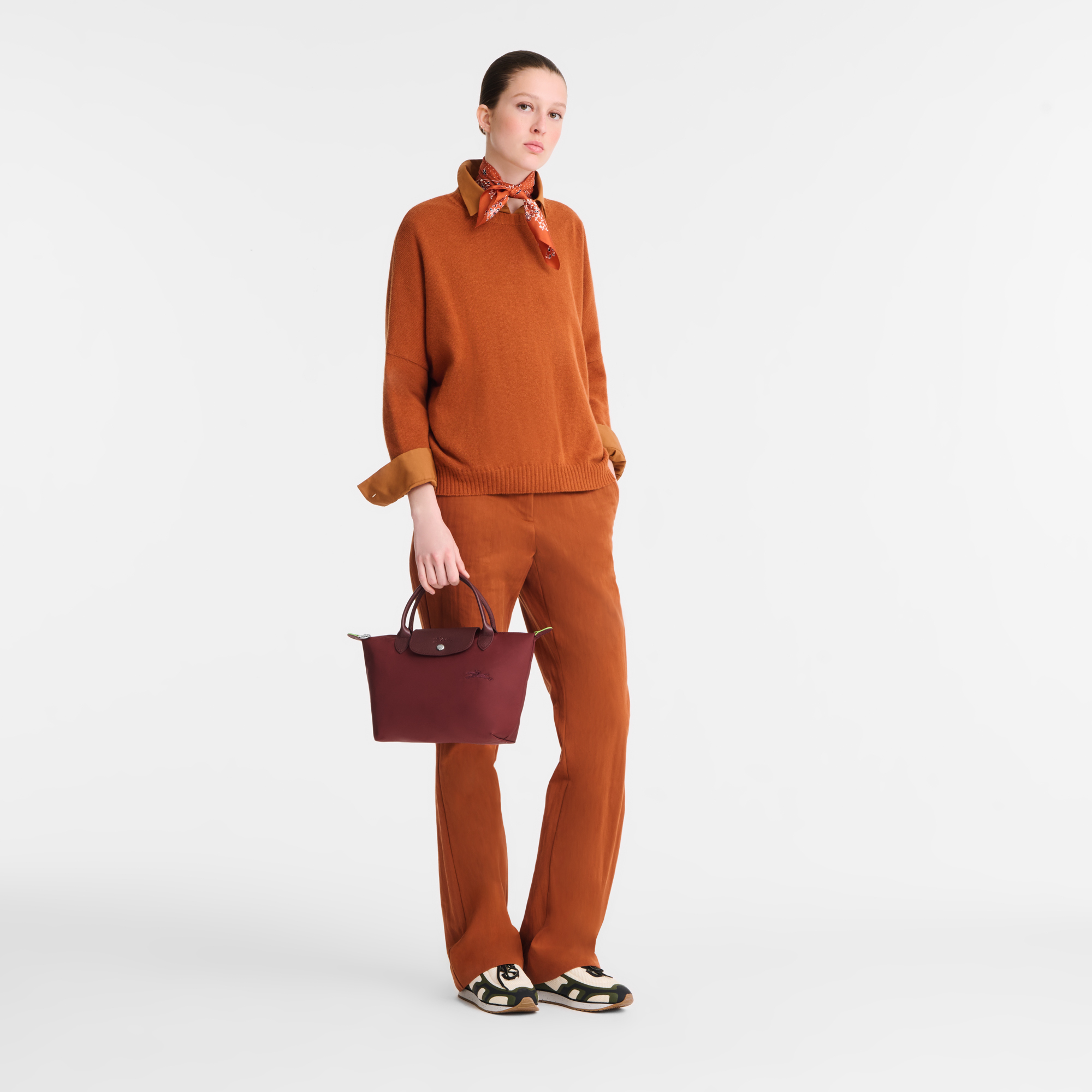 Longchamp Le Pliage Green S Handbag Pomegranate