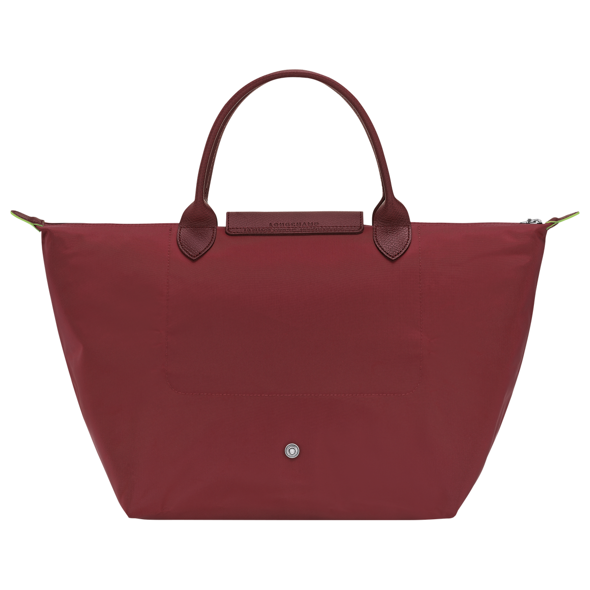Longchamp Le Pliage Green M Handbag Pomegranate - Recycled Canvas - Hemen Teslimde