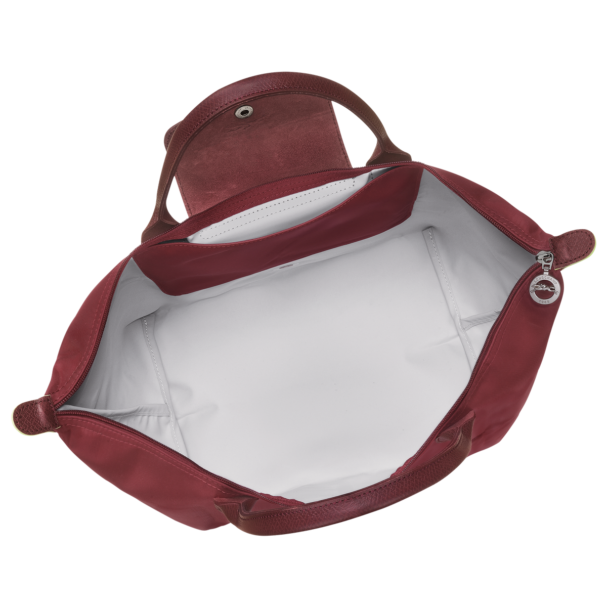 Longchamp Le Pliage Green M Handbag Pomegranate - Recycled Canvas - Hemen Teslimde