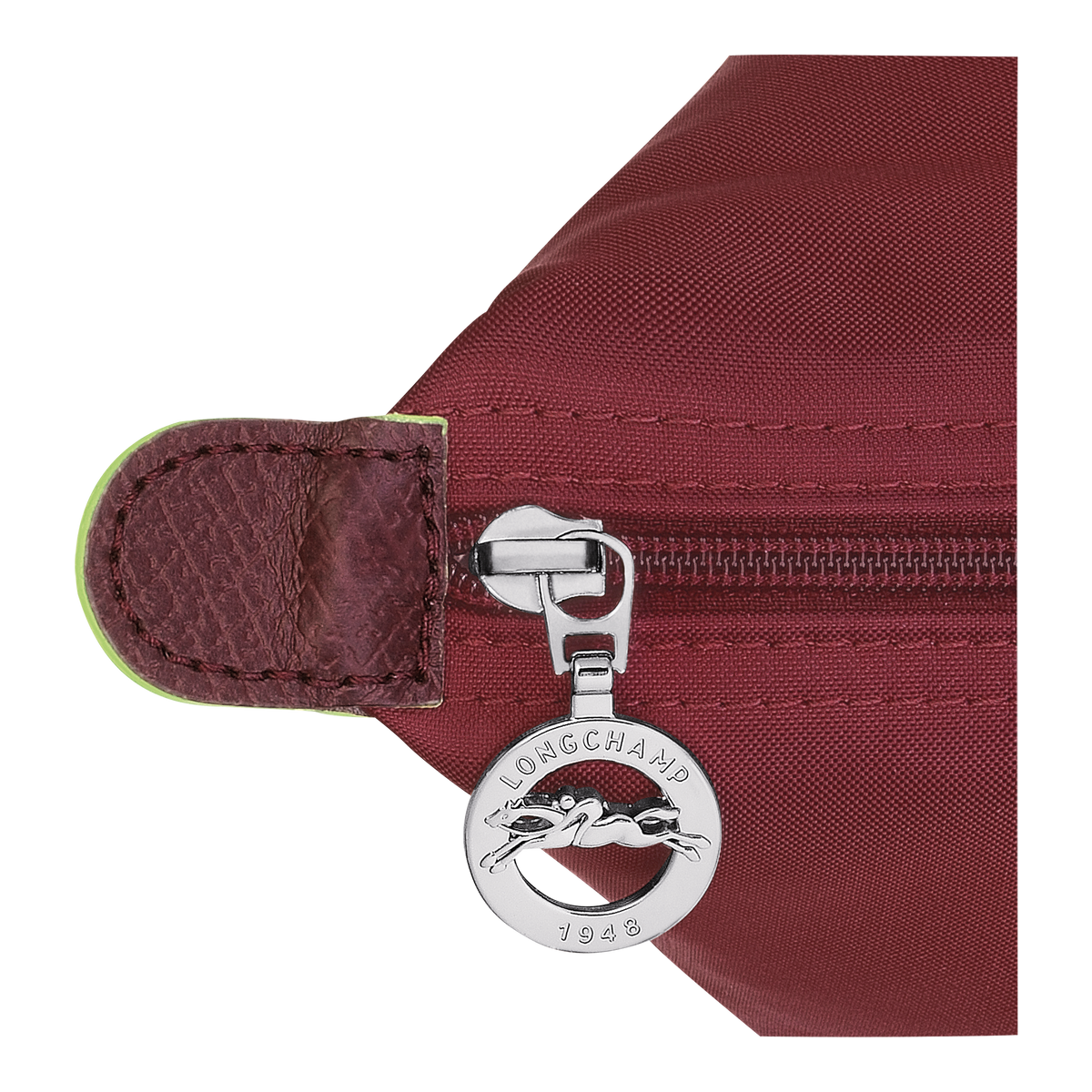 Longchamp Le Pliage Green M Handbag Pomegranate - Recycled Canvas - Hemen Teslimde