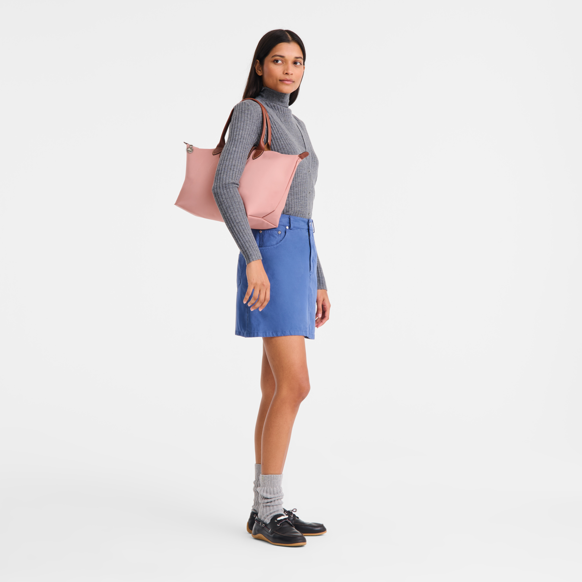 Longchamp Le Pliage Original L Handbag-Pink Tea