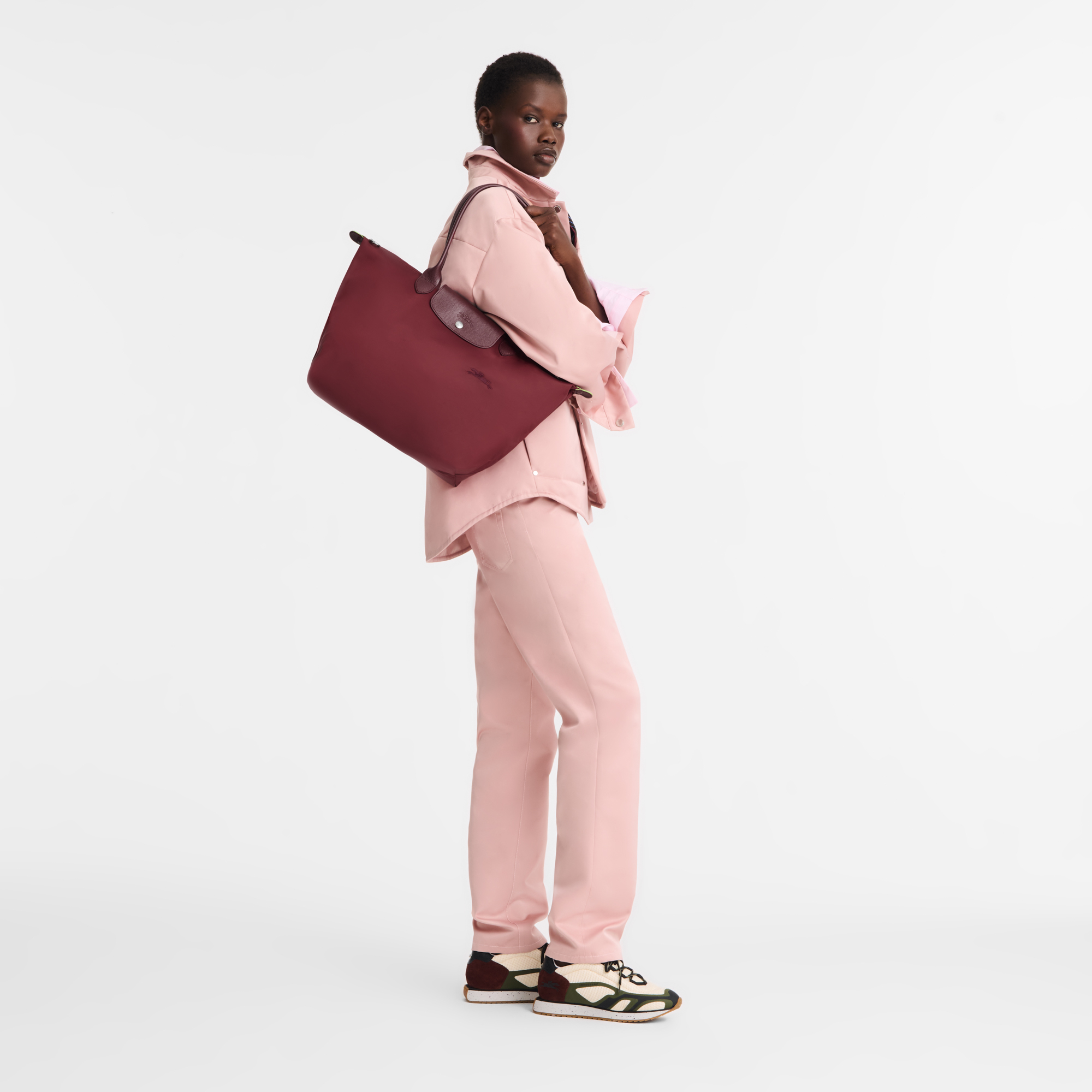 Longchamp Le Pliage Green L Tote bag -Pomegranate