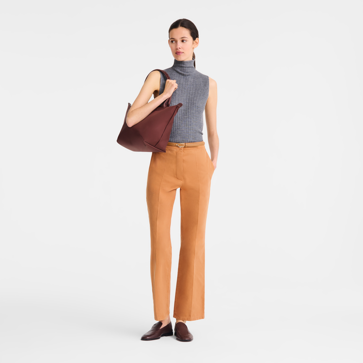 Longchamp Le Pliage One M Tote Bag-Burgundy