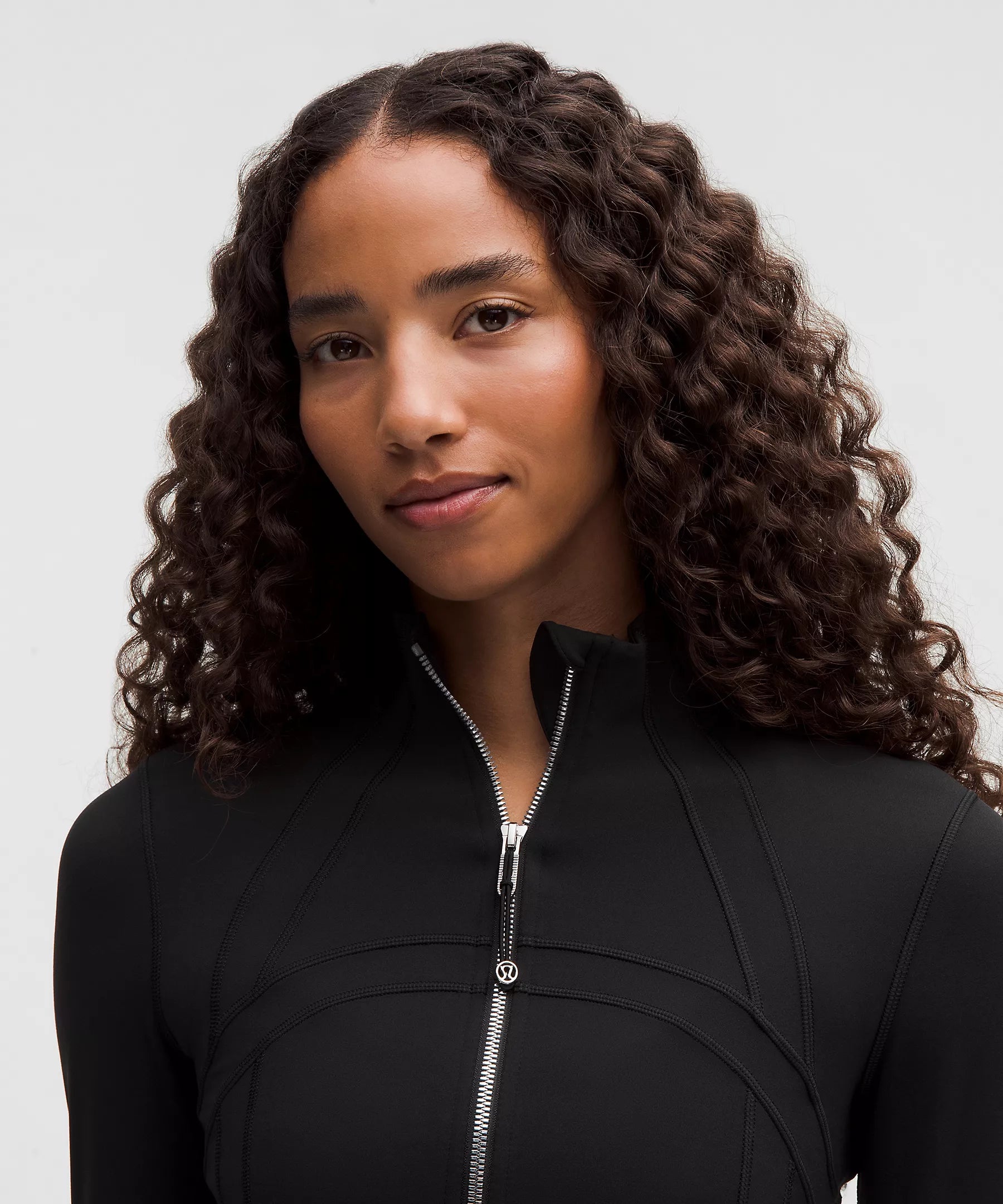 Lululemon Define Cropped Jacket Nulu - Black/Mirror Silver Lululemon Define Cropped Jacket Nulu - Black/Mirror Silver