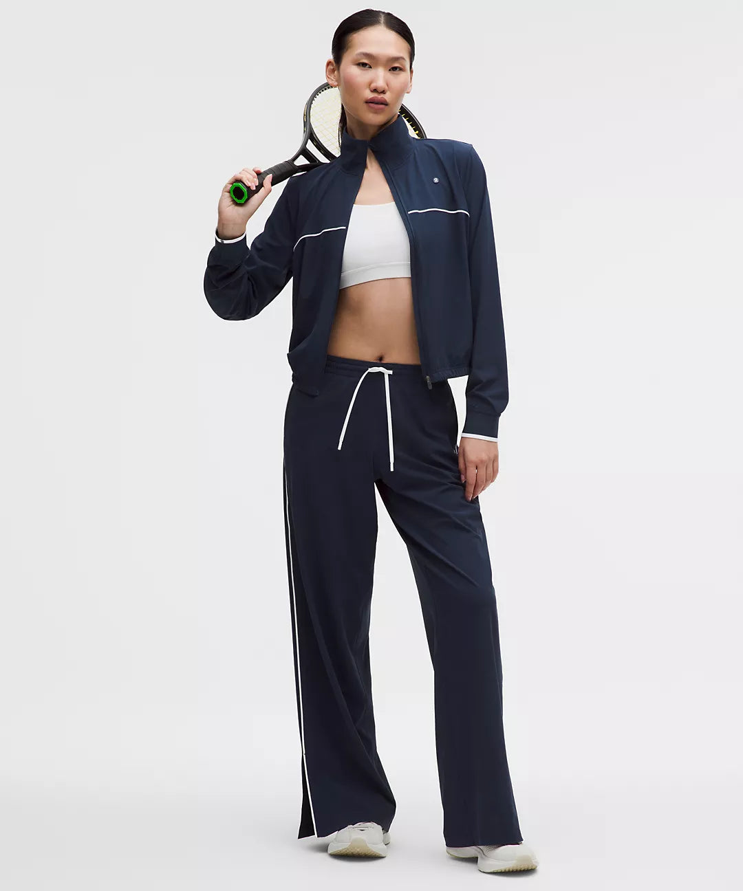 Lululemon Court Rival Tennis Track Jacket-Club Blue/White