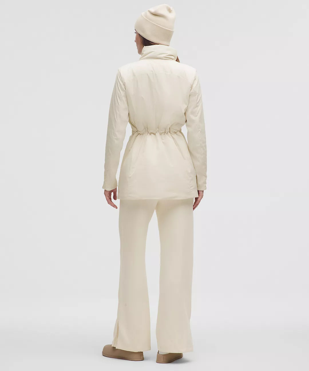 Lululemon Sleek City Long Jacket-Light Ivory