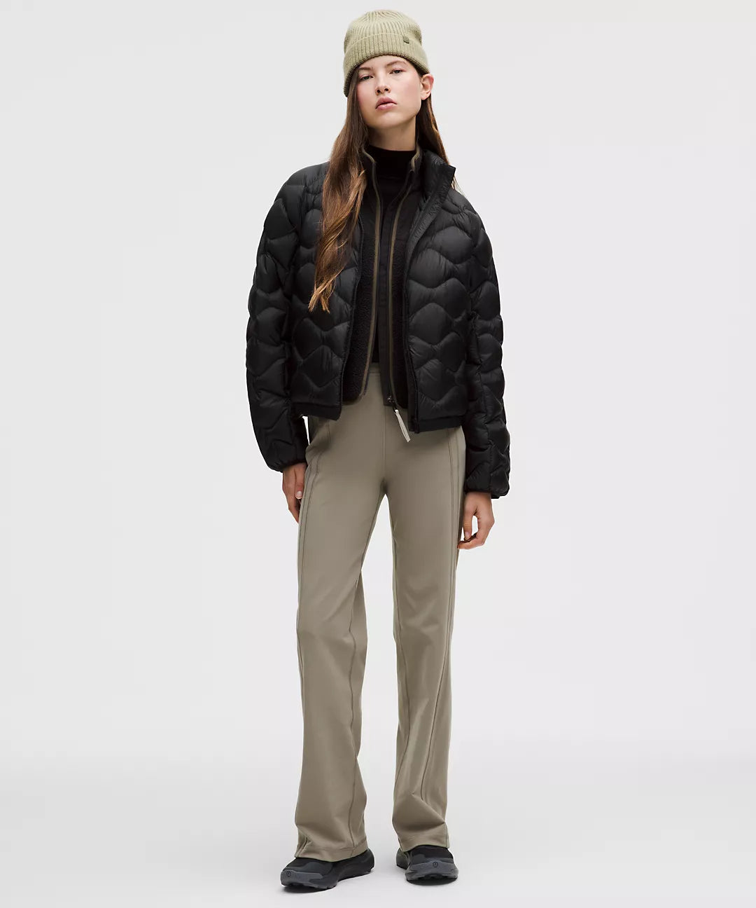 Lululemon Featherweight 900-Down-Fill Quilted Jacket-Black