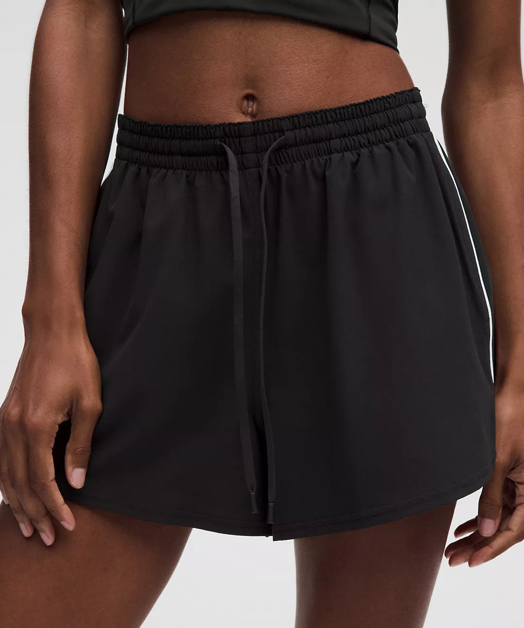 Lululemon Court Rival High-Rise Short 3 -Black/White