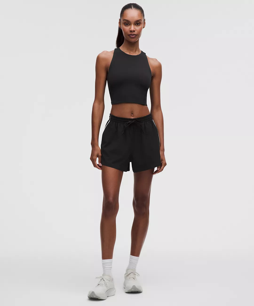 Lululemon Court Rival High-Rise Short 3 -Black/White