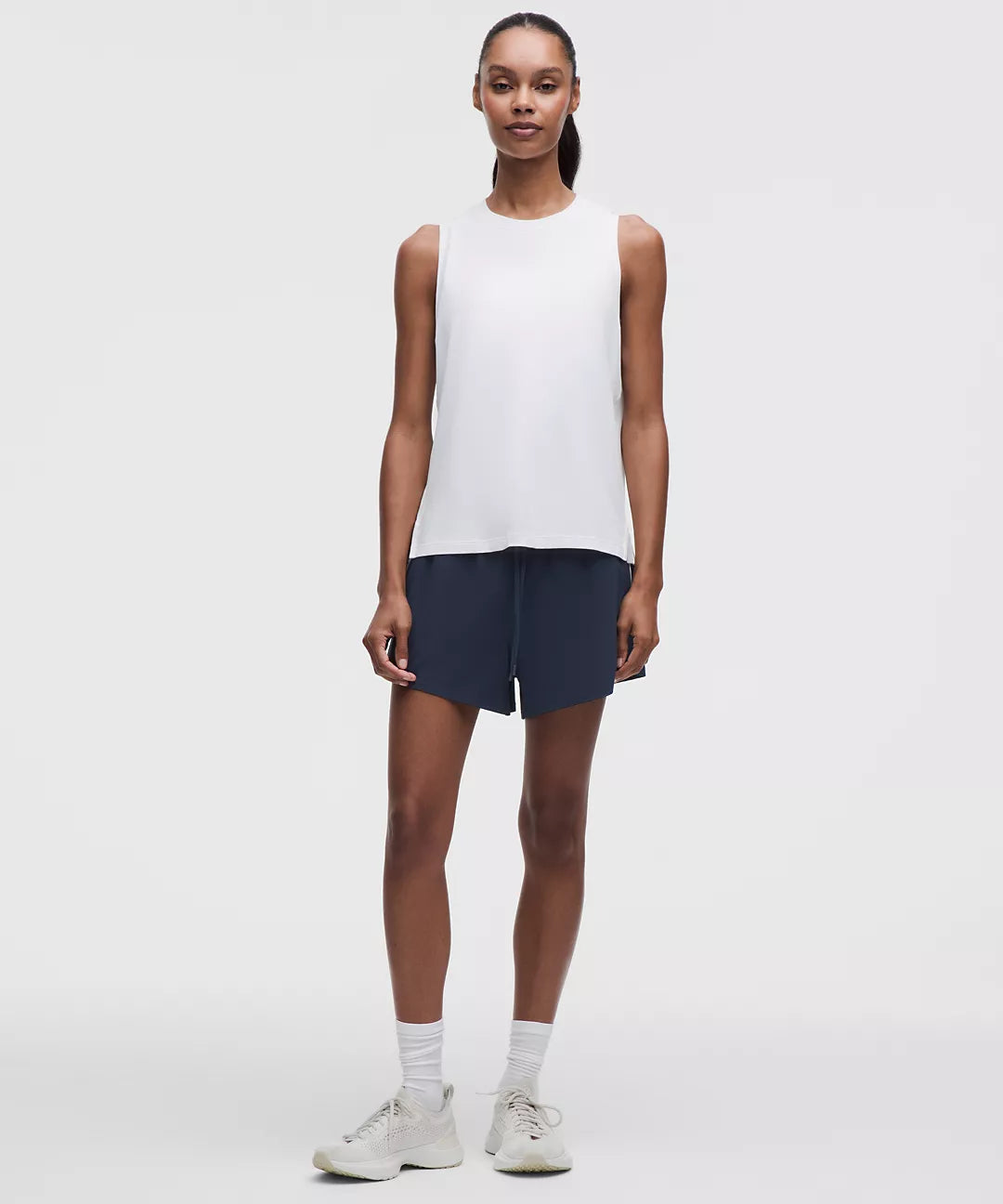 Lululemon Court Rival High-Rise Short 3 -Club Blue/White
