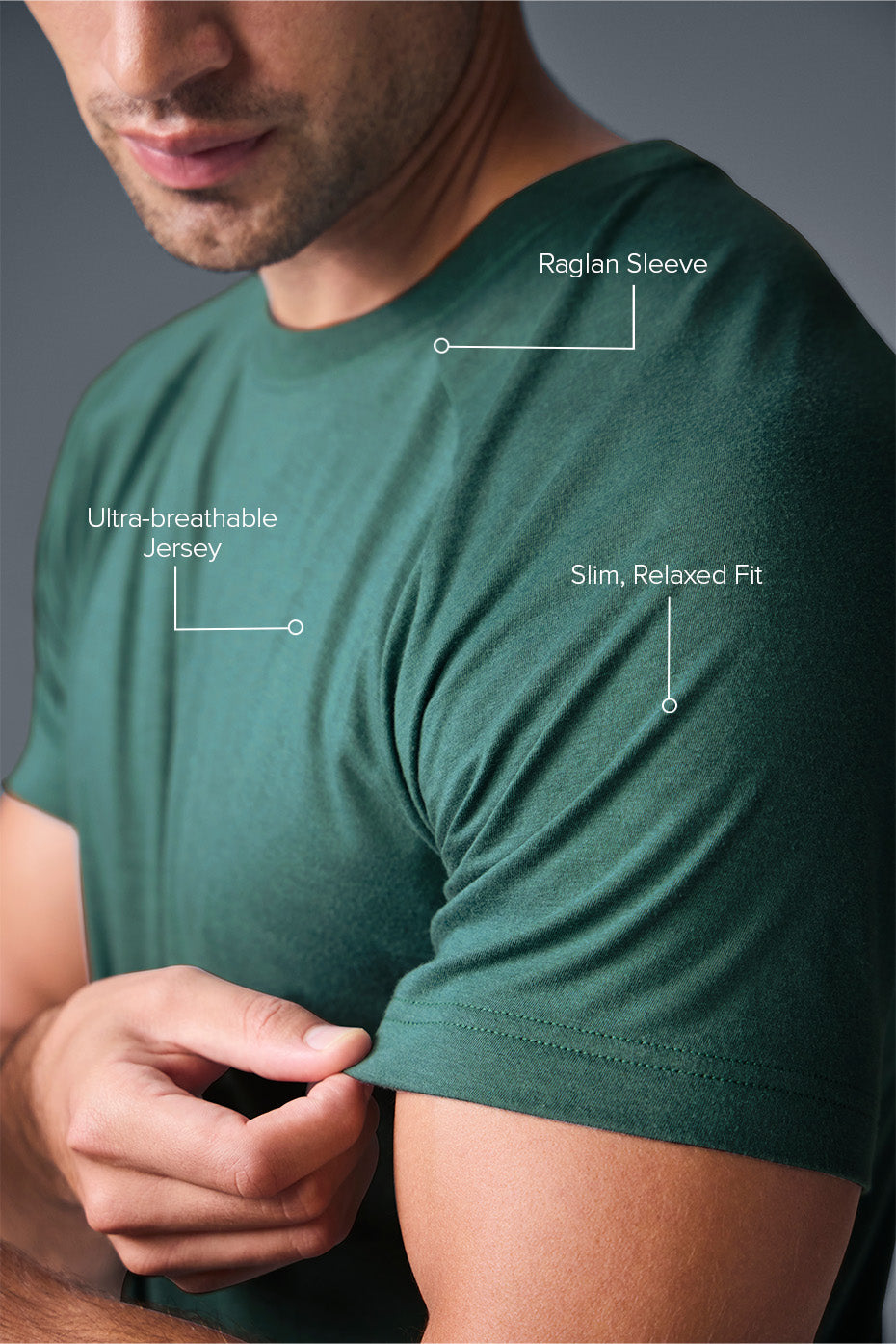 Alo Yoga Men's Triumph Raglan Tee - Winter Ivy