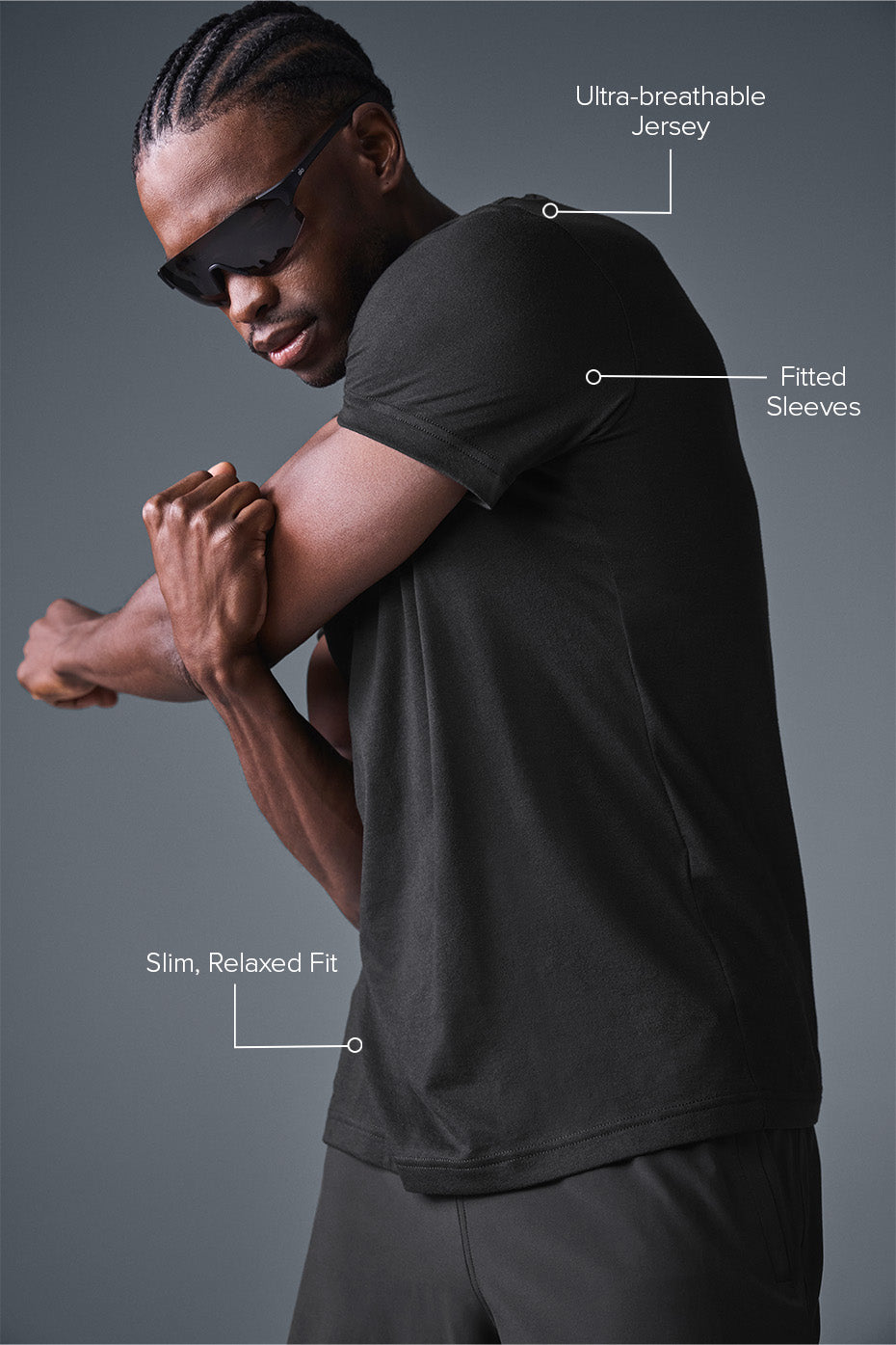 Alo Yoga Men's Triumph Tee - Black