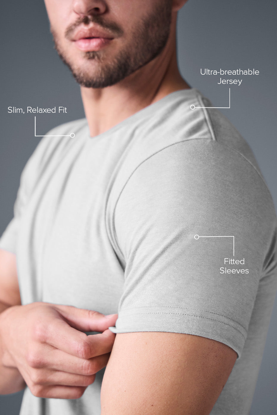 Alo Yoga Men's Triumph Tee - Athletic Heather Grey