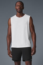 Alo Yoga Men's The Triumph Muscle Tank - White