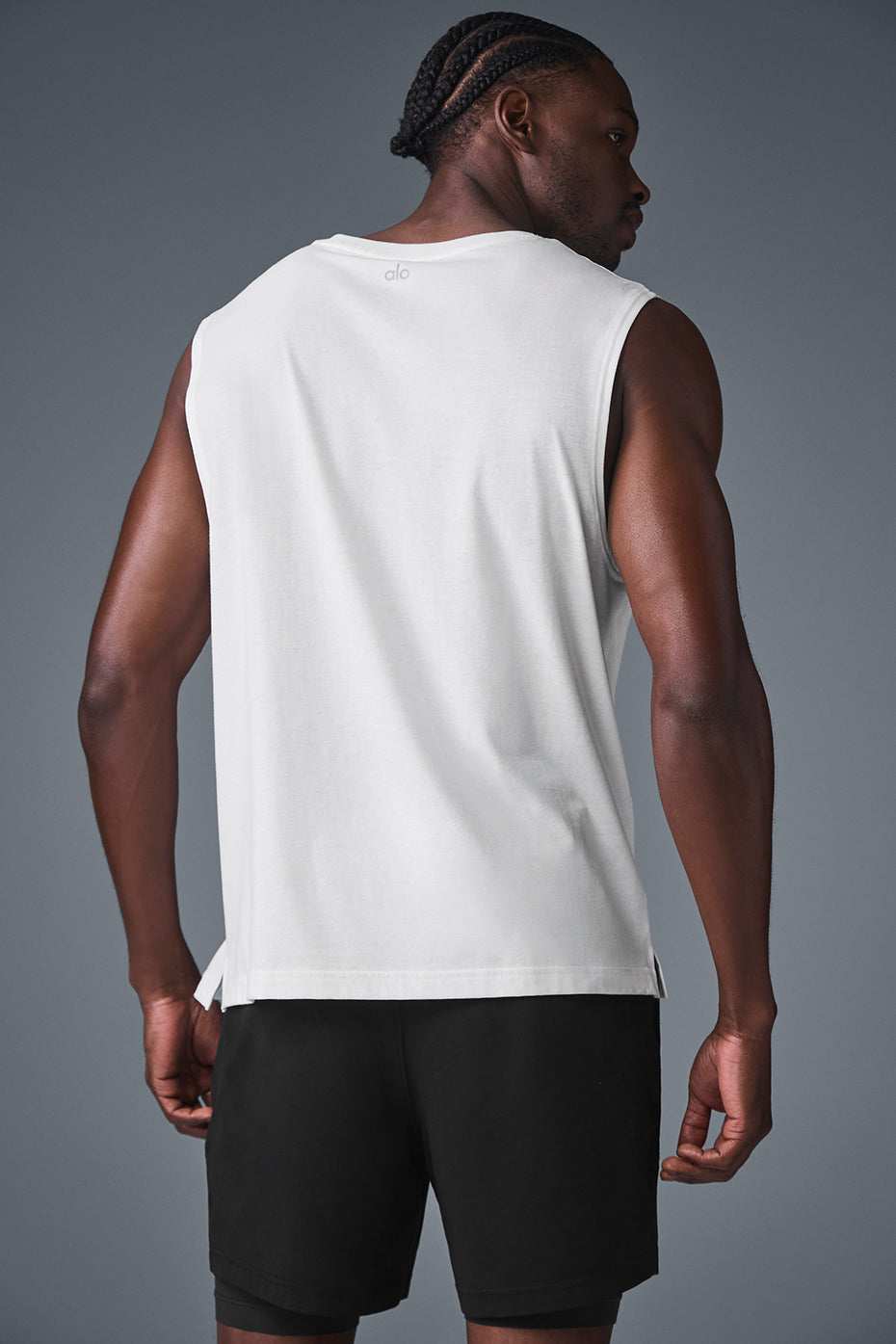 Alo Yoga Men's The Triumph Muscle Tank - White