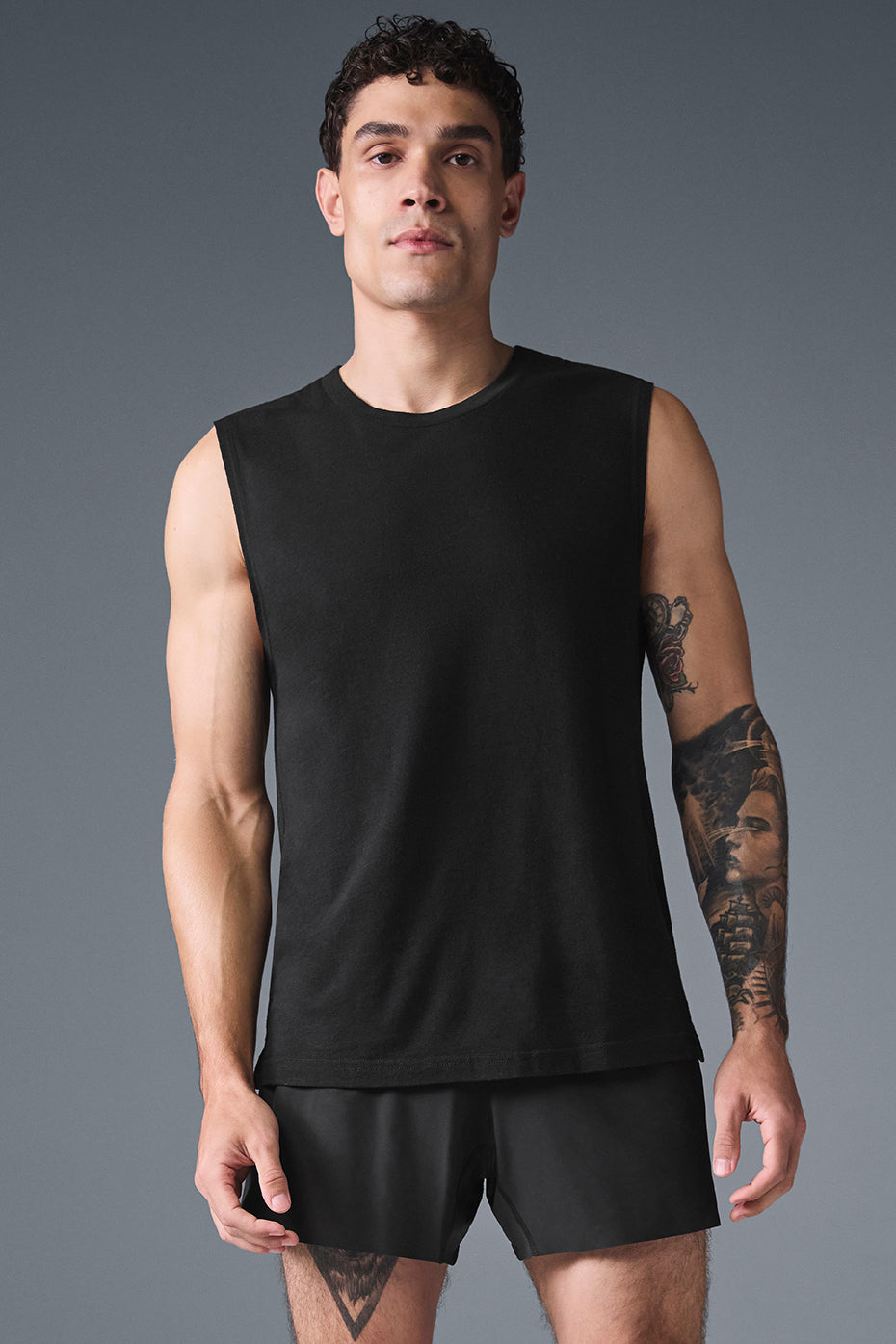 Alo Yoga Men's The Triumph Muscle Tank - Black