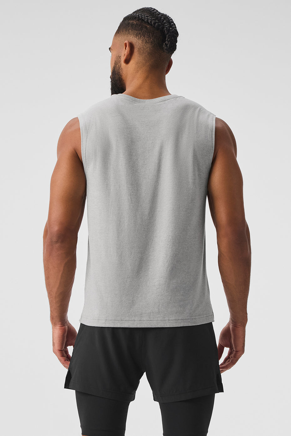 Alo Yoga Men's The Triumph Muscle Tank - Athletic Heather Grey