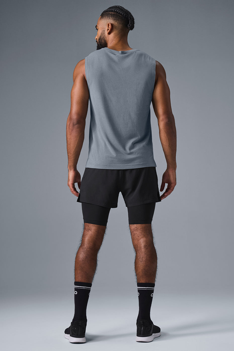 Alo Yoga Men's The Triumph Muscle Tank - Steel Grey