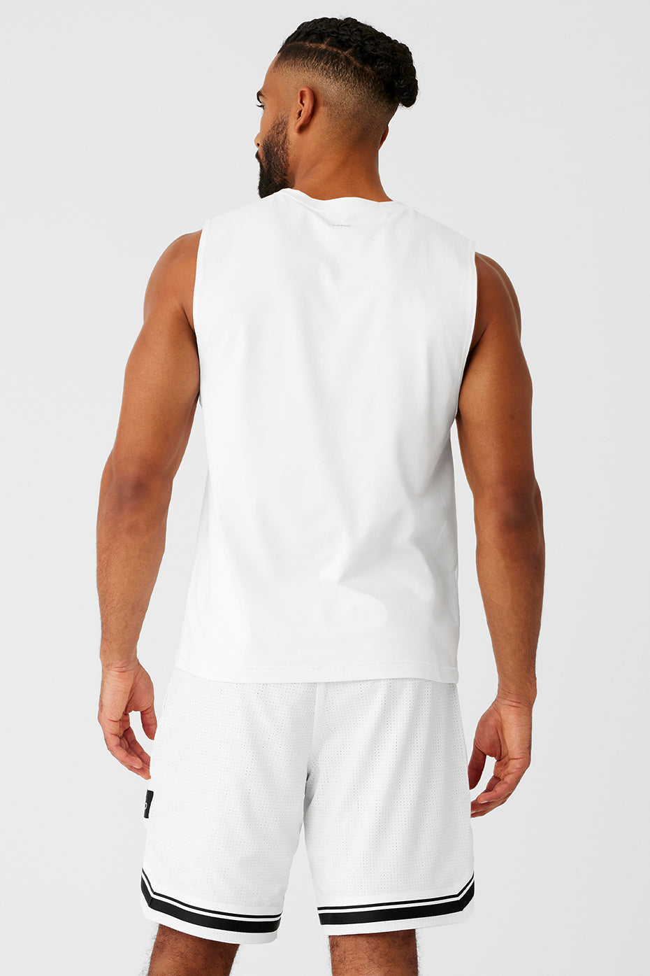 Alo Yoga Men's Conquer Muscle Tank - White