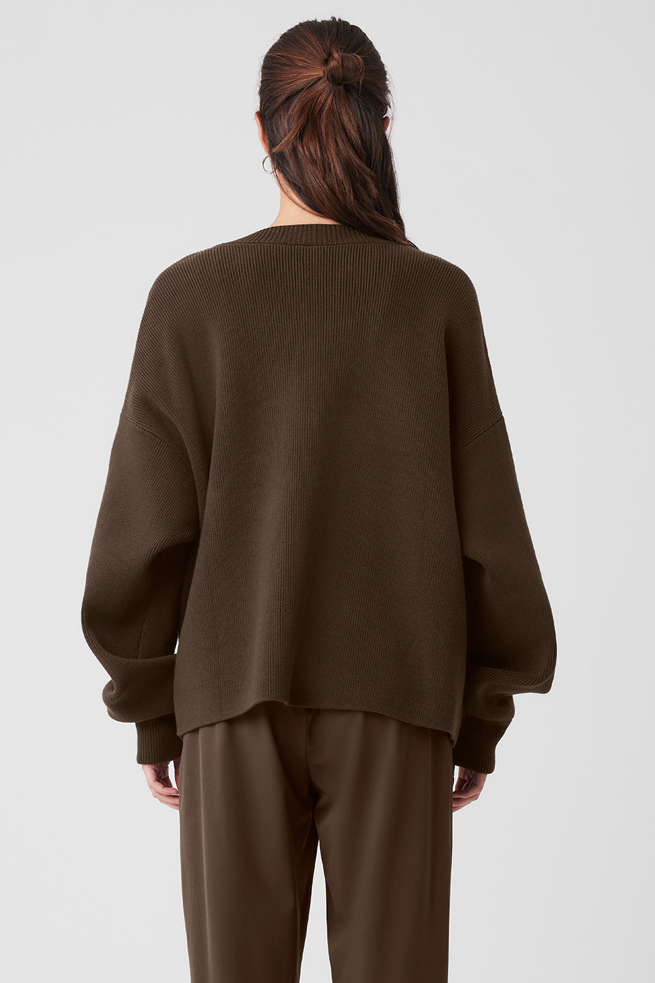 Alo Yoga Scholar Cardigan Sweater -Espresso