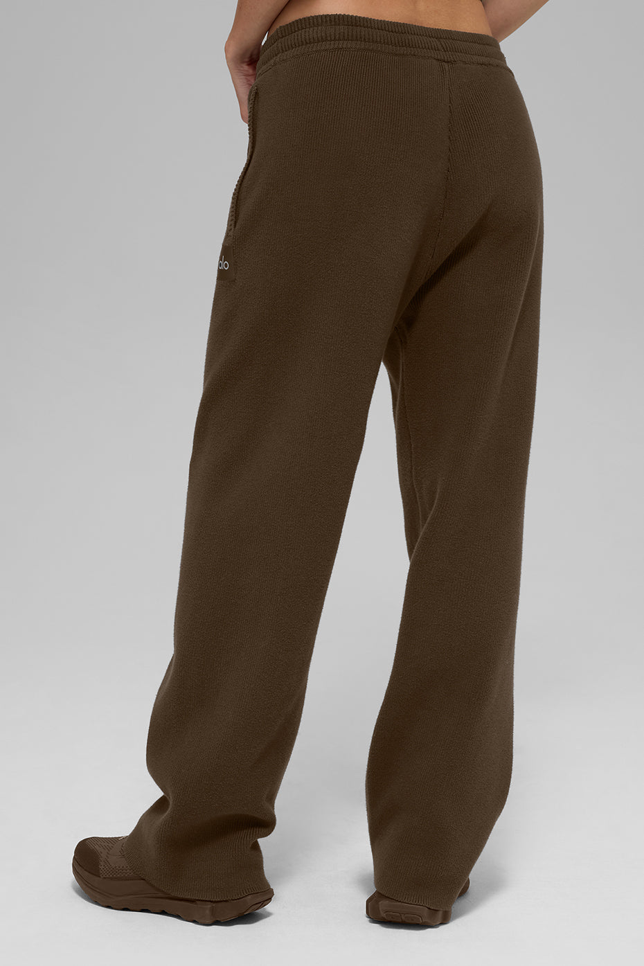 Alo Yoga Scholar Straight Leg Sweatpant-Espresso