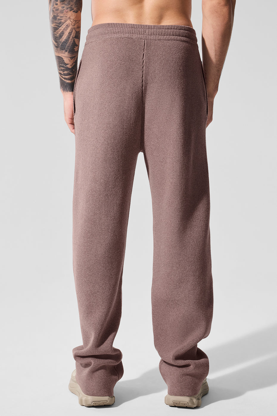Alo Yoga Men's Scholar Straight Leg Sweatpant-Mushroom Heather